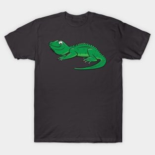 Cartoon Green Lizard T-Shirt